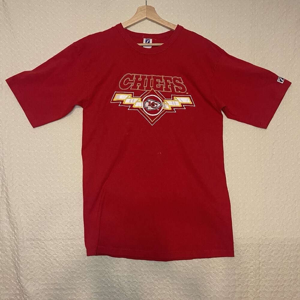 Logo 7 T-Shirt Large 90s Kansas City Chiefs NFL Vintage Football
